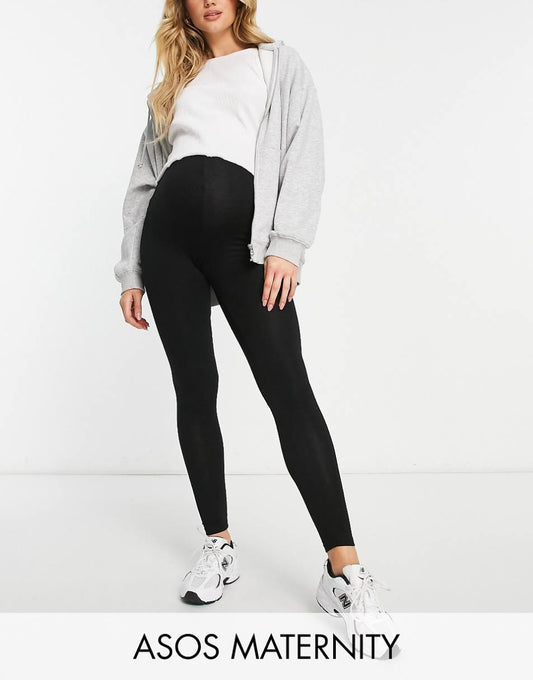 ASOS DESIGN Maternity over the bump premium supersoft leggings in cotton modal