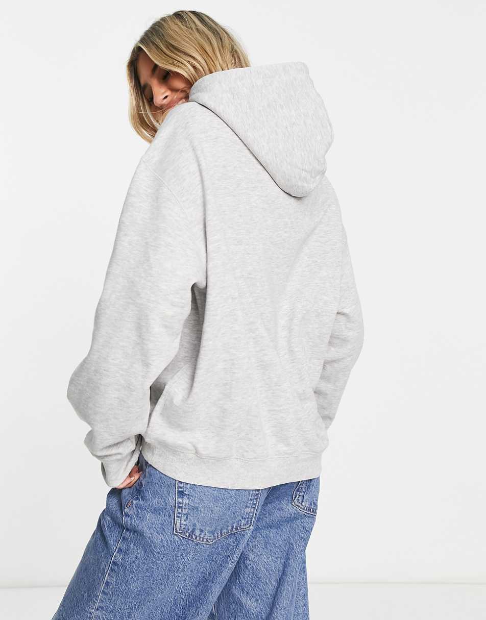 Weekday Essence hoodie in gray