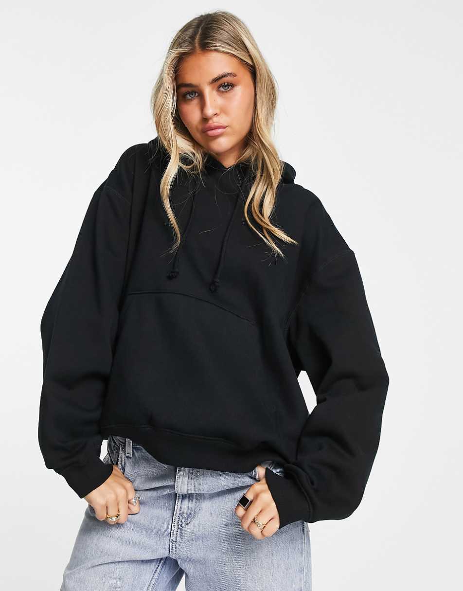 Weekday Essence hoodie in black