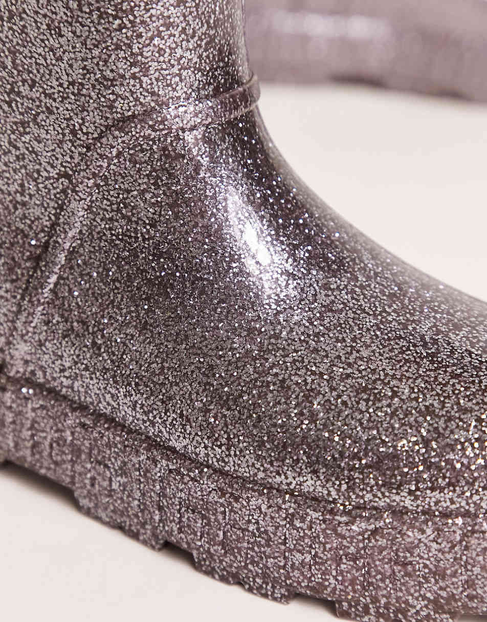 Ugg drizlita glitter wellie boots in silver