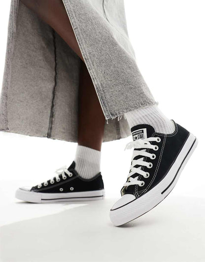 Converse Chuck Taylor All Star Ox canvas sneakers in black