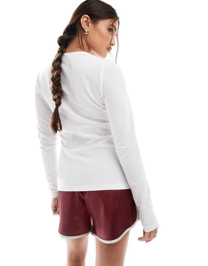 ASOS DESIGN ultimate slim fit t-shirt with long sleeves in cotton in white