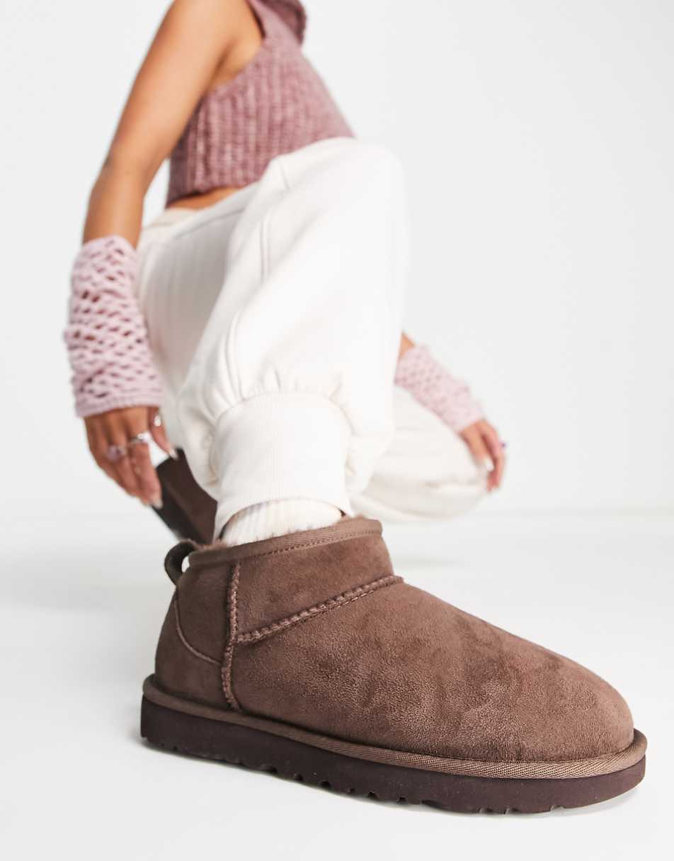 UGG Classic Ultra Mini boots in chocolate