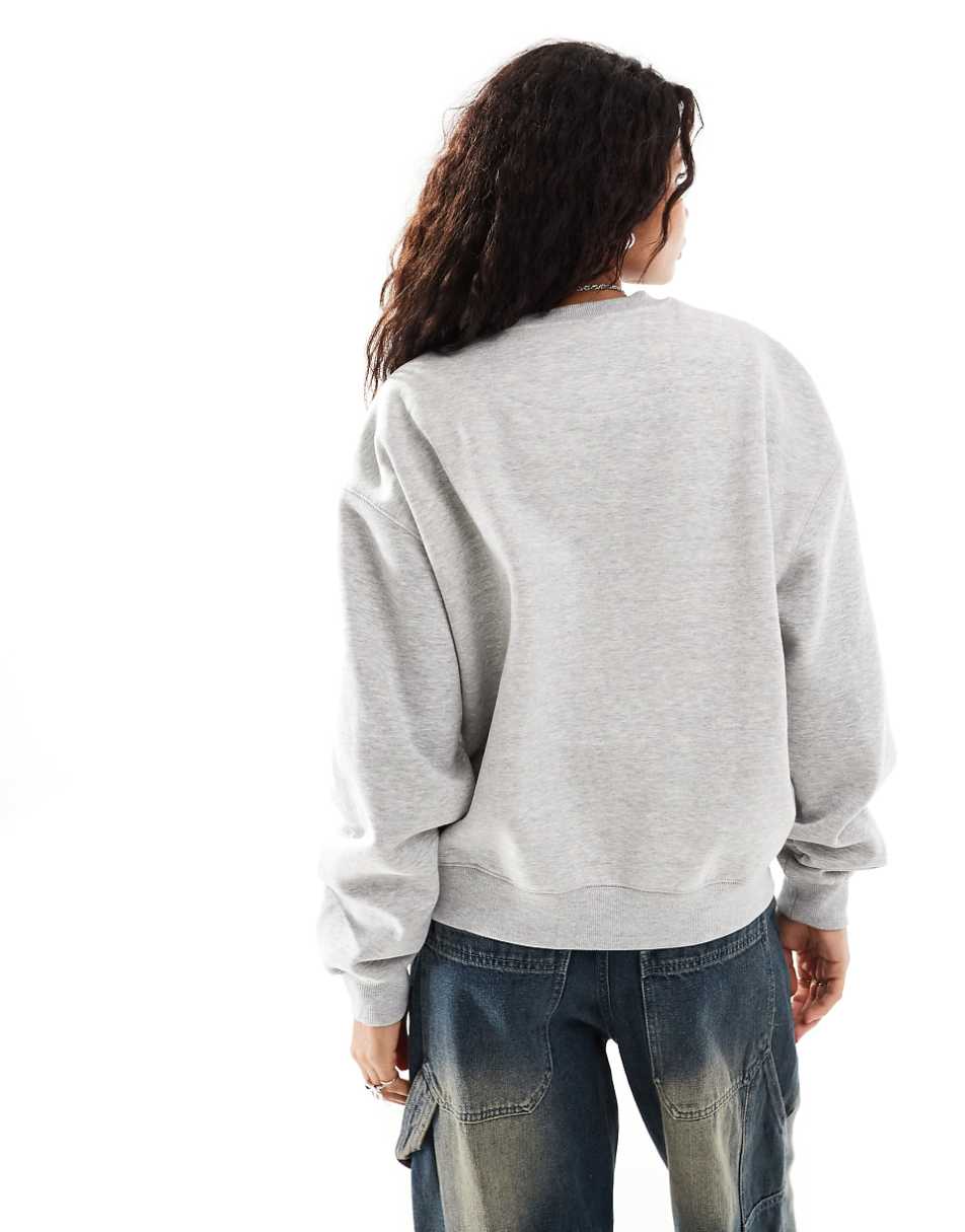 Weekday Essence standard sweatshirt in gray