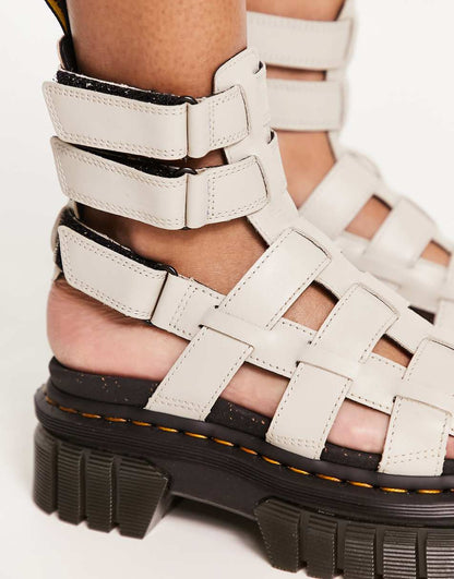 Dr Martens Ricki Gladiator in cobblestone gray leather
