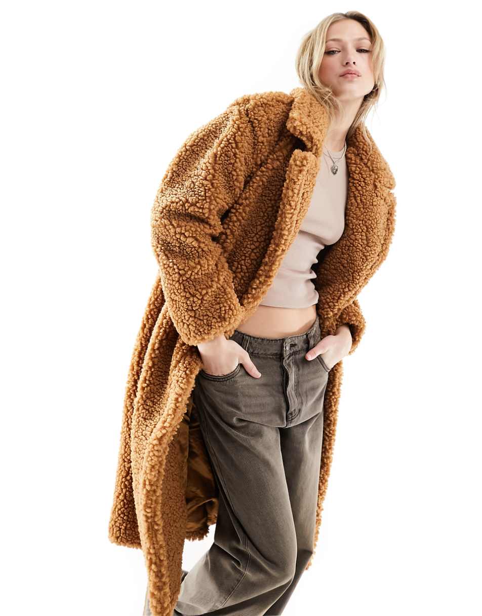 UGG Gertrude teddy coat in tan