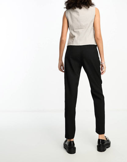 ASOS DESIGN Tall tailored tapered pant in black