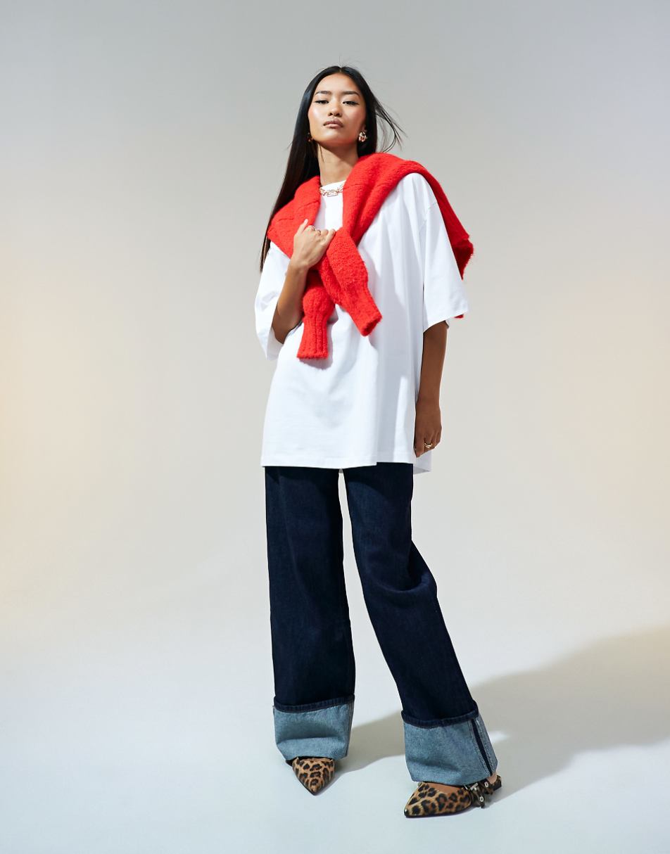 ASOS DESIGN oversized t-shirt in white