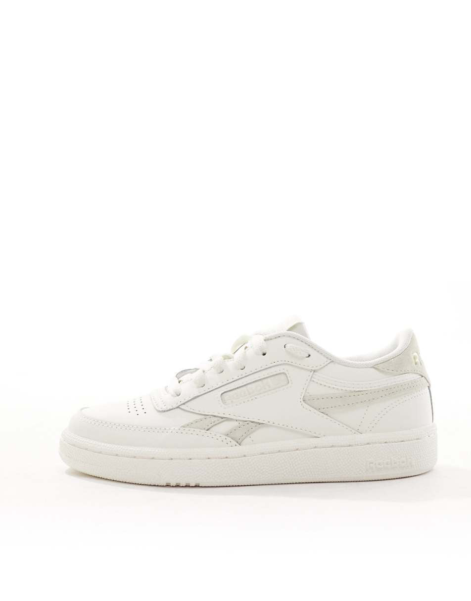 Reebok Club C 85 sneaker in white and beige