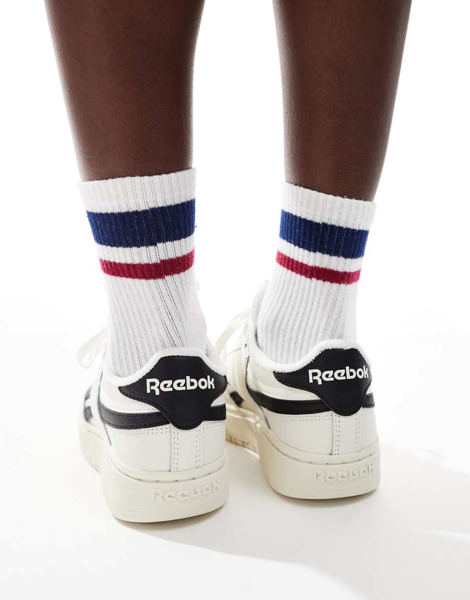 Reebok Club C 85 Double sneakers with black detail in cream