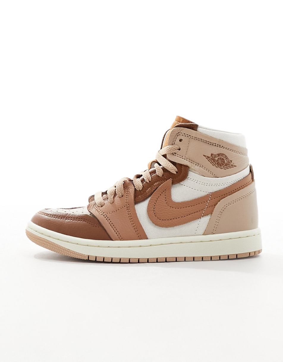 Air Jordan 1 Method of Make sneakers in brown mix