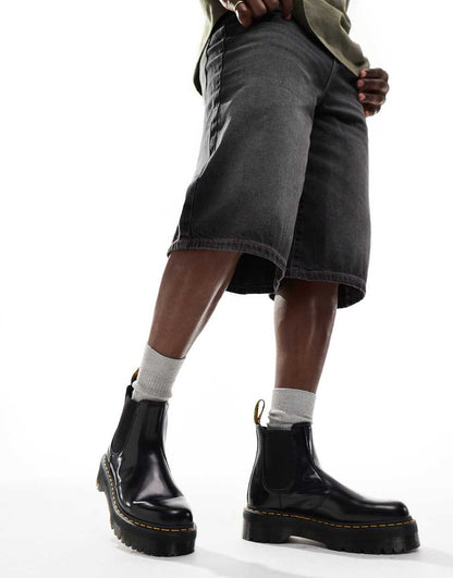 Dr Martens 2976 Quad chelsea boots in black polished smooth leather