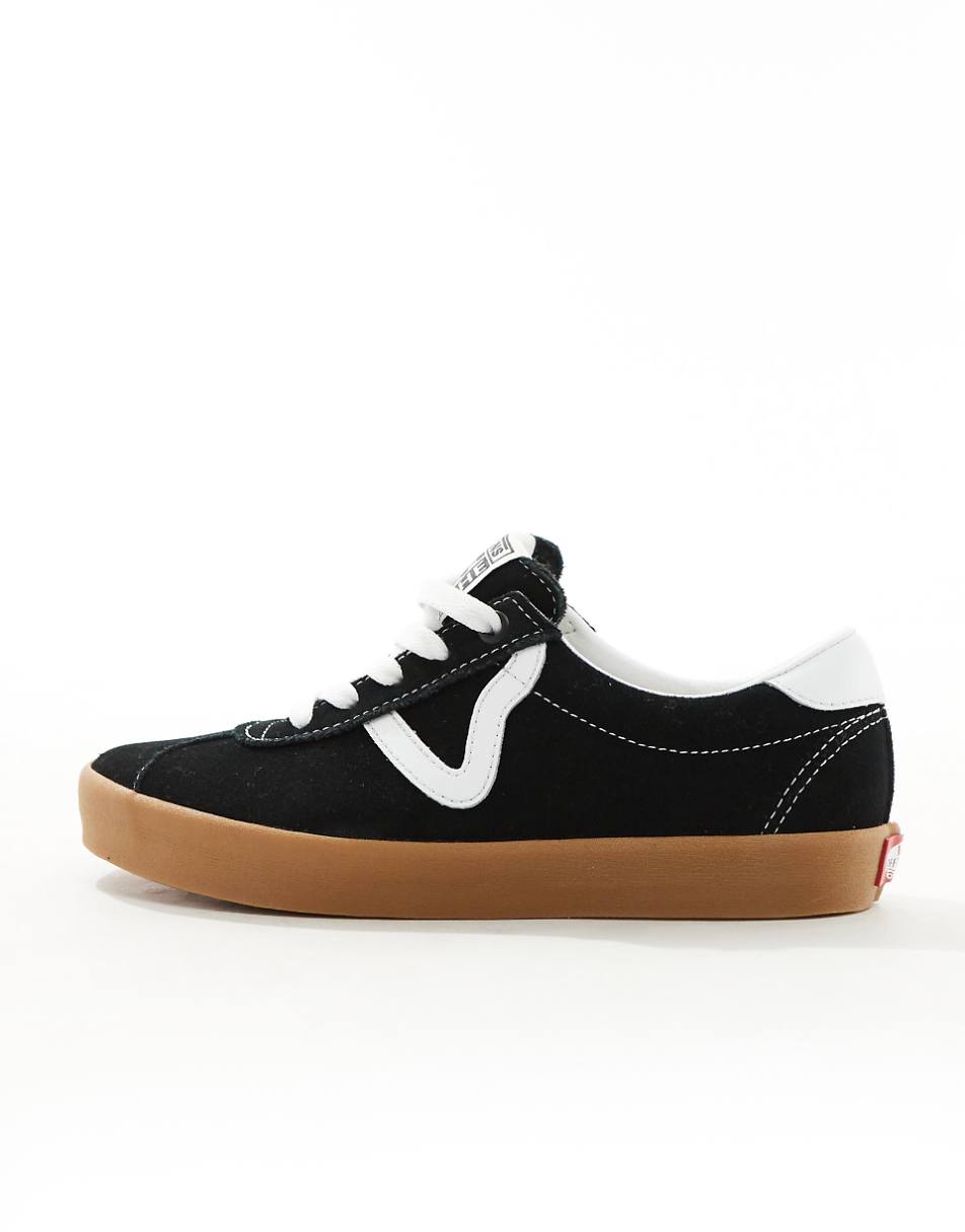 Vans FU Sport Low sneakers with rubber sole in black and white