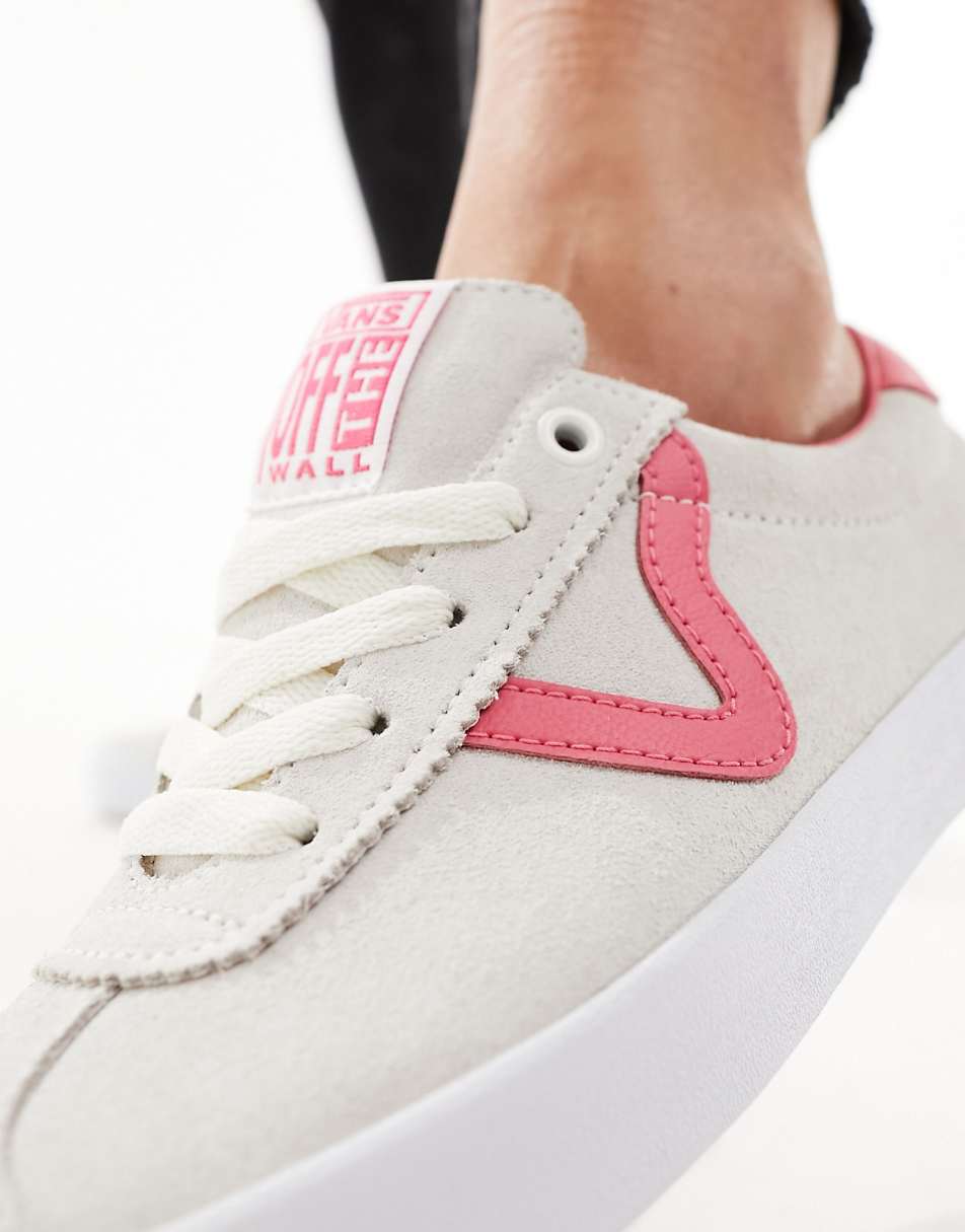 Vans FU Sport Low sneakers in cream and pink