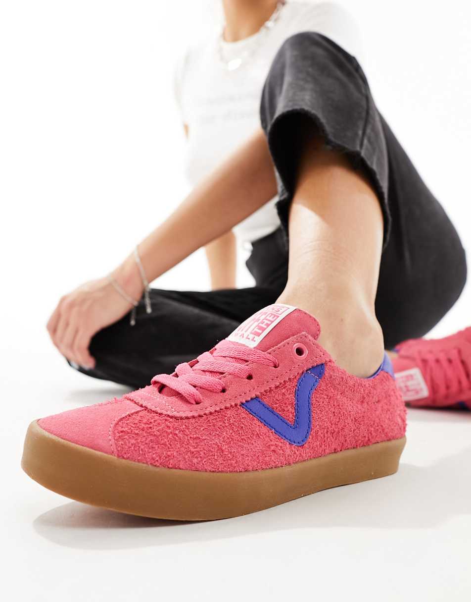 Vans FU Sport Low sneakers with rubber sole in pink and blue