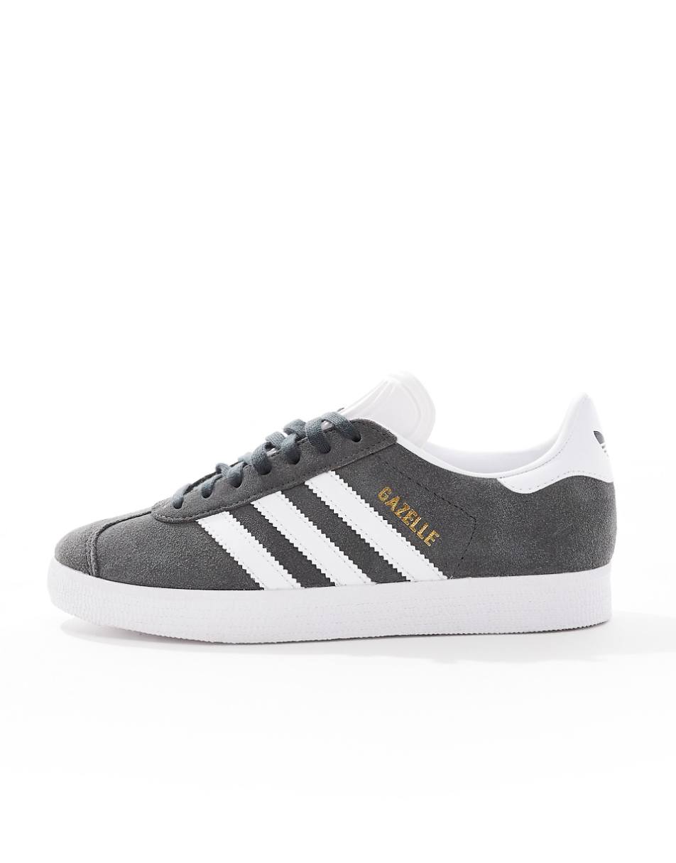 adidas Originals Gazelle sneakers in gray and white