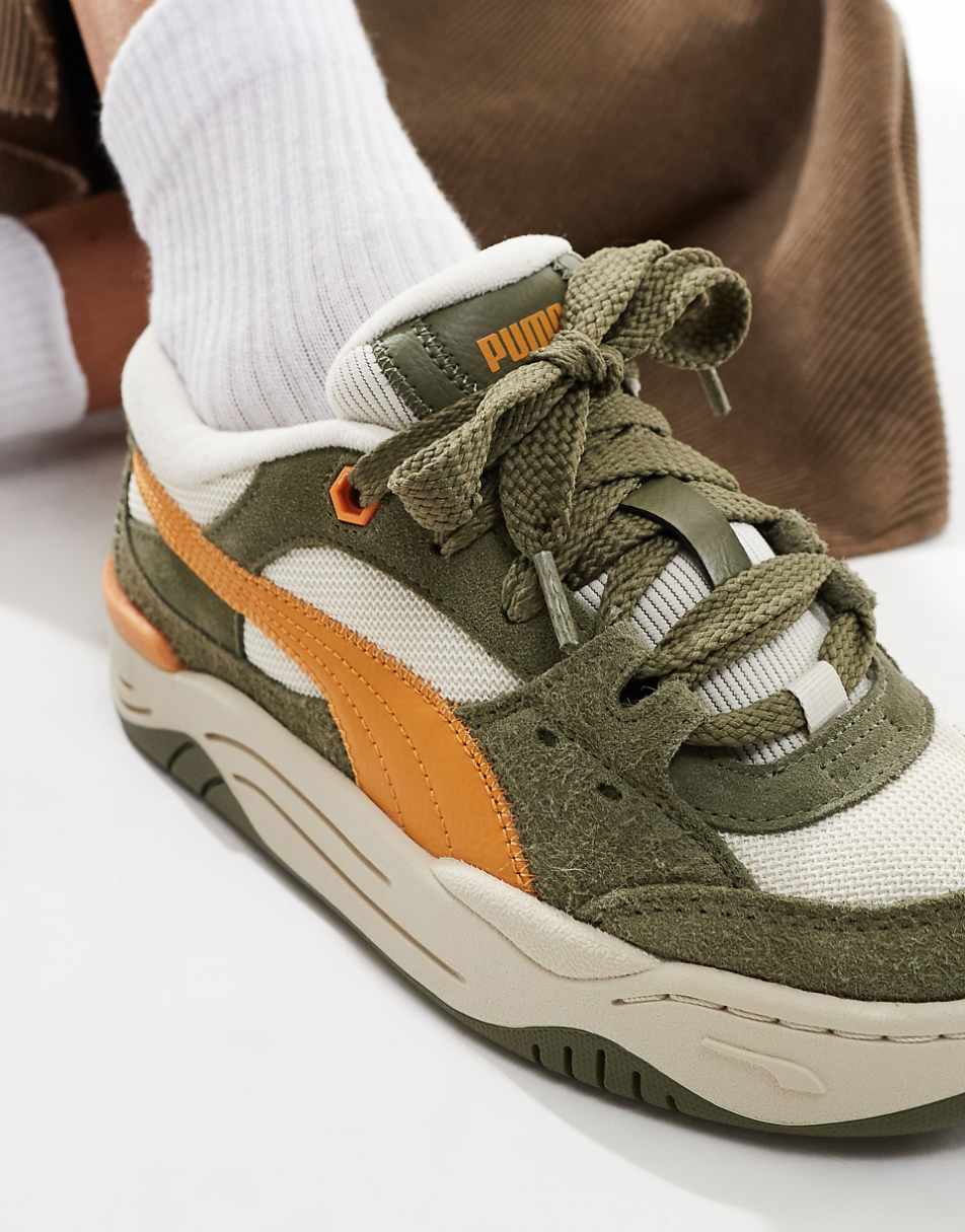 PUMA 180 sneakers in khaki and white