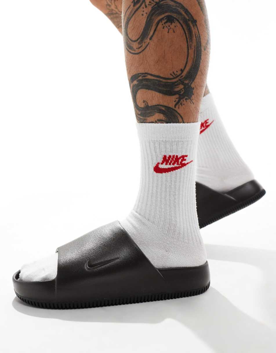 Nike Calm slides in velvet black