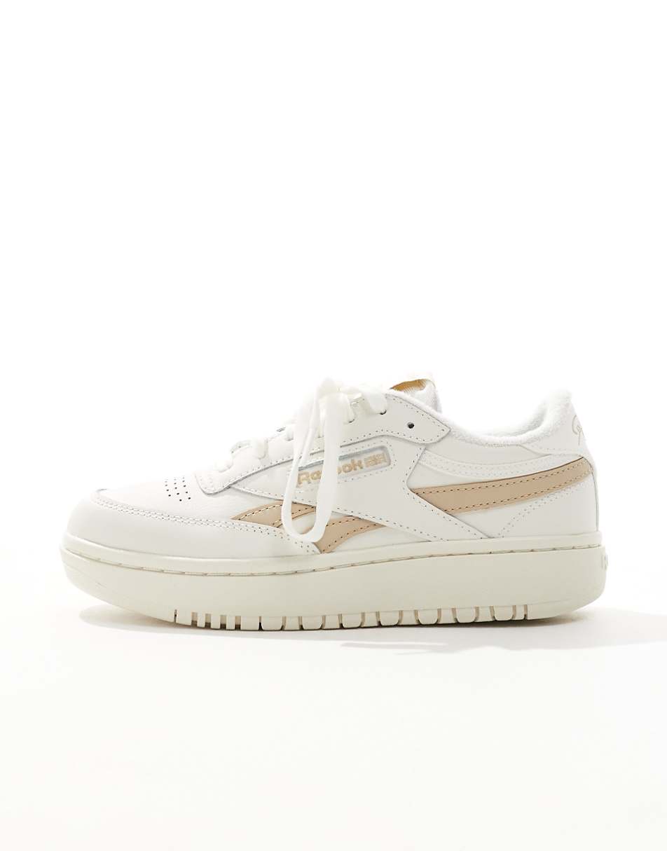 Reebok Club C Double Revenge sneakers in off white & beige detail