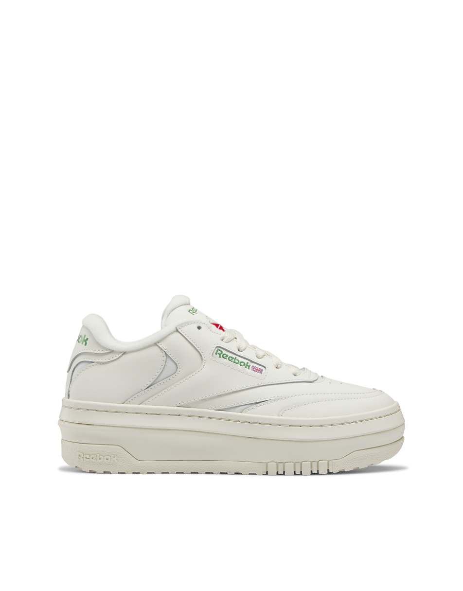 Reebok Club C 85 Extra sneakers in chalk with green detail