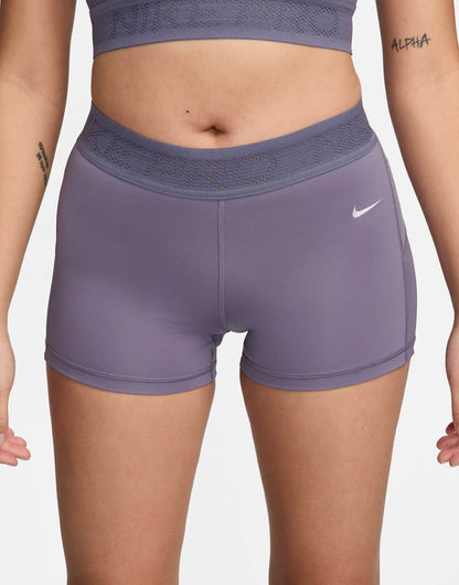 Nike Pro Training Dri-Fit 3 inch mesh shorts in purple