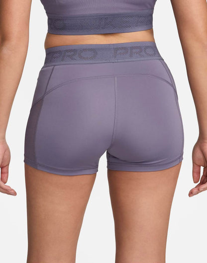 Nike Pro Training Dri-Fit 3 inch mesh shorts in purple