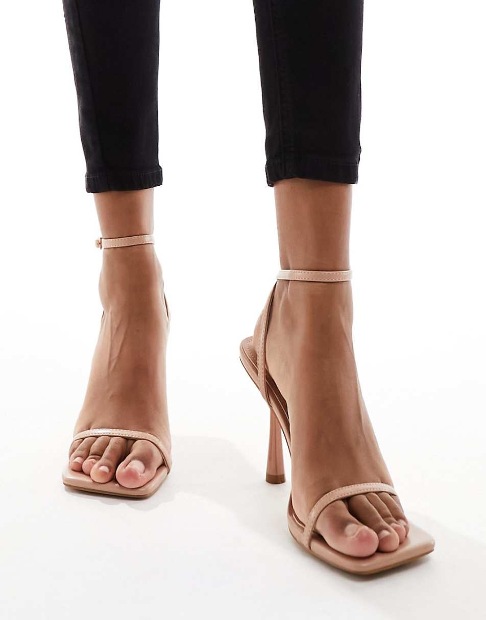 Simmi London Damira strappy barely there sandal in beige