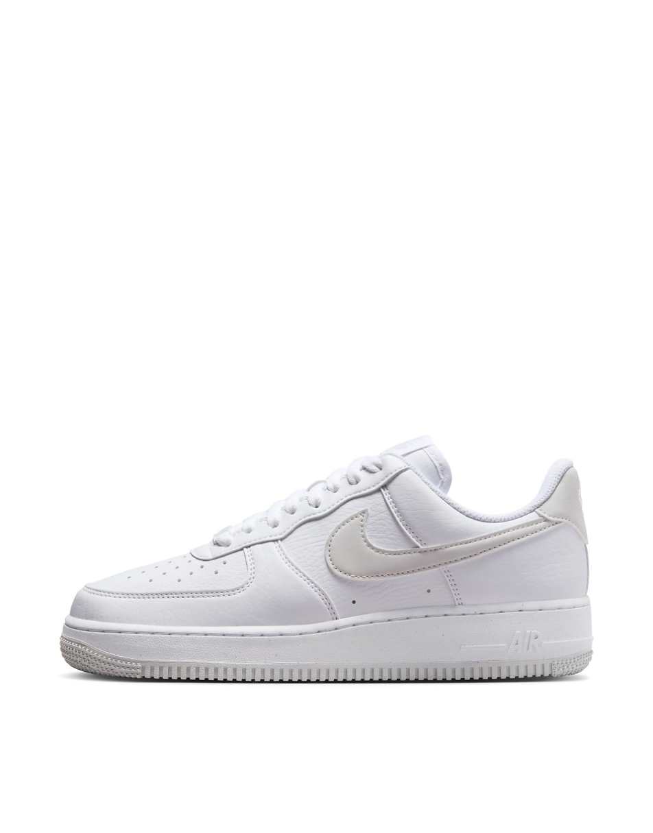 Nike Air Force 1 sneakers in white and gray