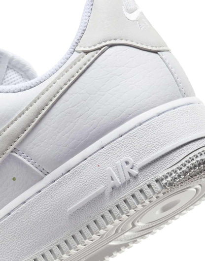 Nike Air Force 1 sneakers in white and gray