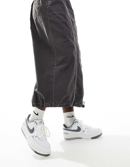 Nike Gamma Force sneakers in white and gray