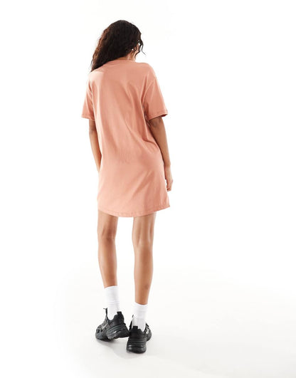 Nike Essentials T-shirt dress in orange