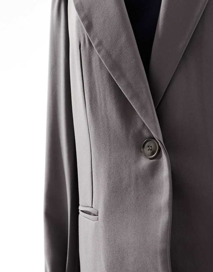 ASOS DESIGN single breasted blazer in gray