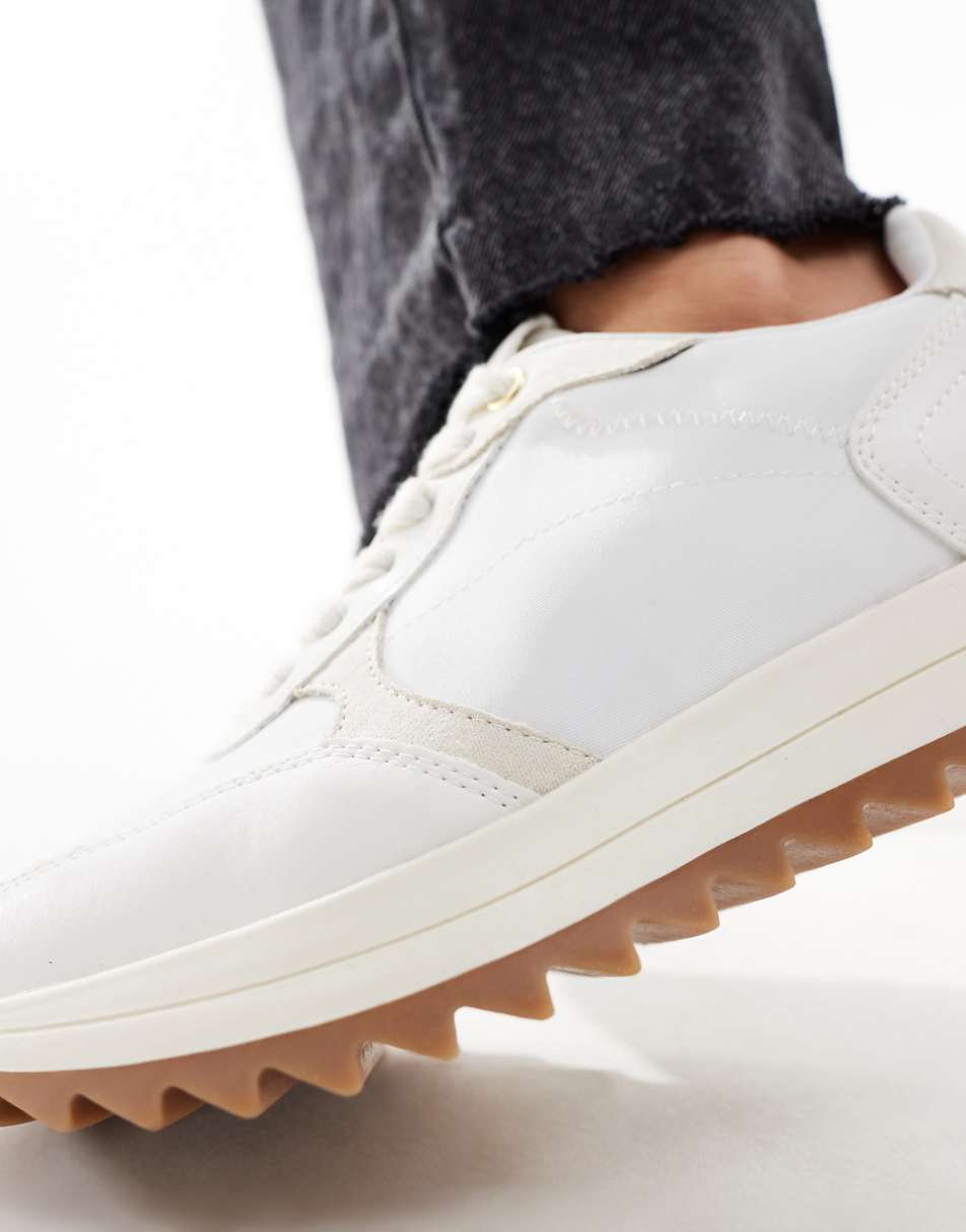 ASOS DESIGN Dapper runner sneakers in white