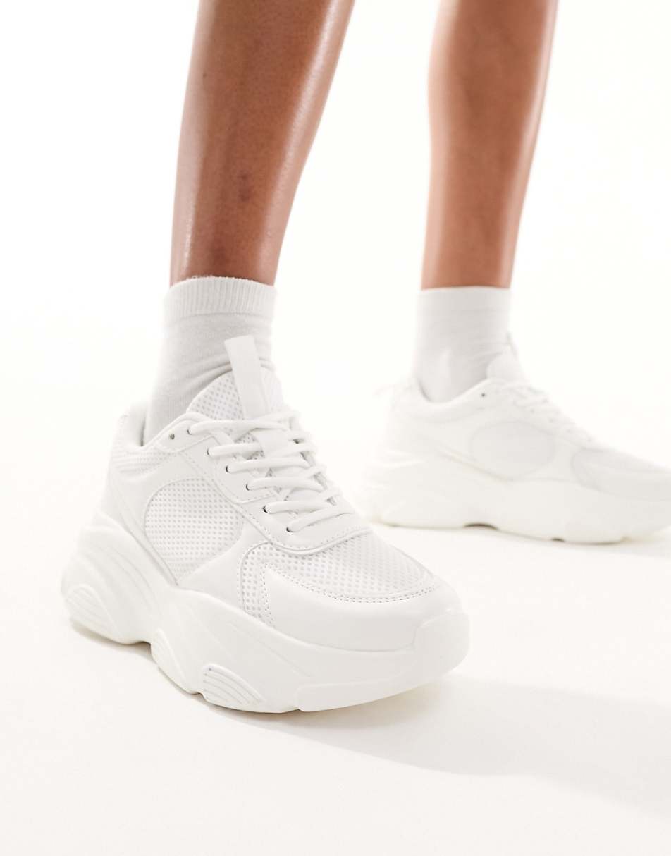 ASOS DESIGN Drop sneakers in white