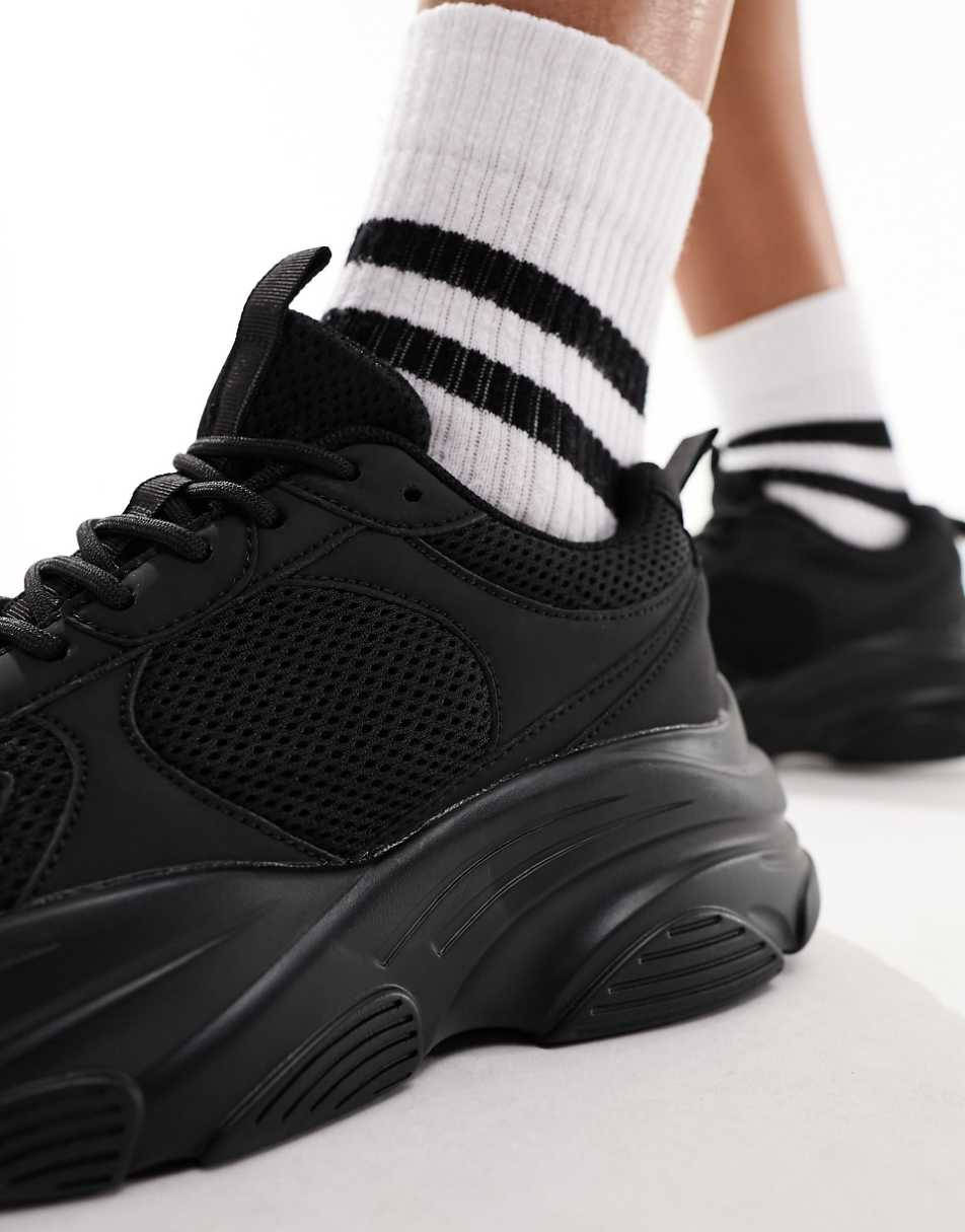 ASOS DESIGN Drop sneakers in black