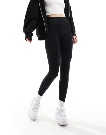 Miss Selfridge seamless high waist legging in black