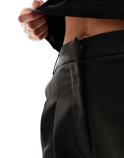 Miss Selfridge tailored wide leg pants in black