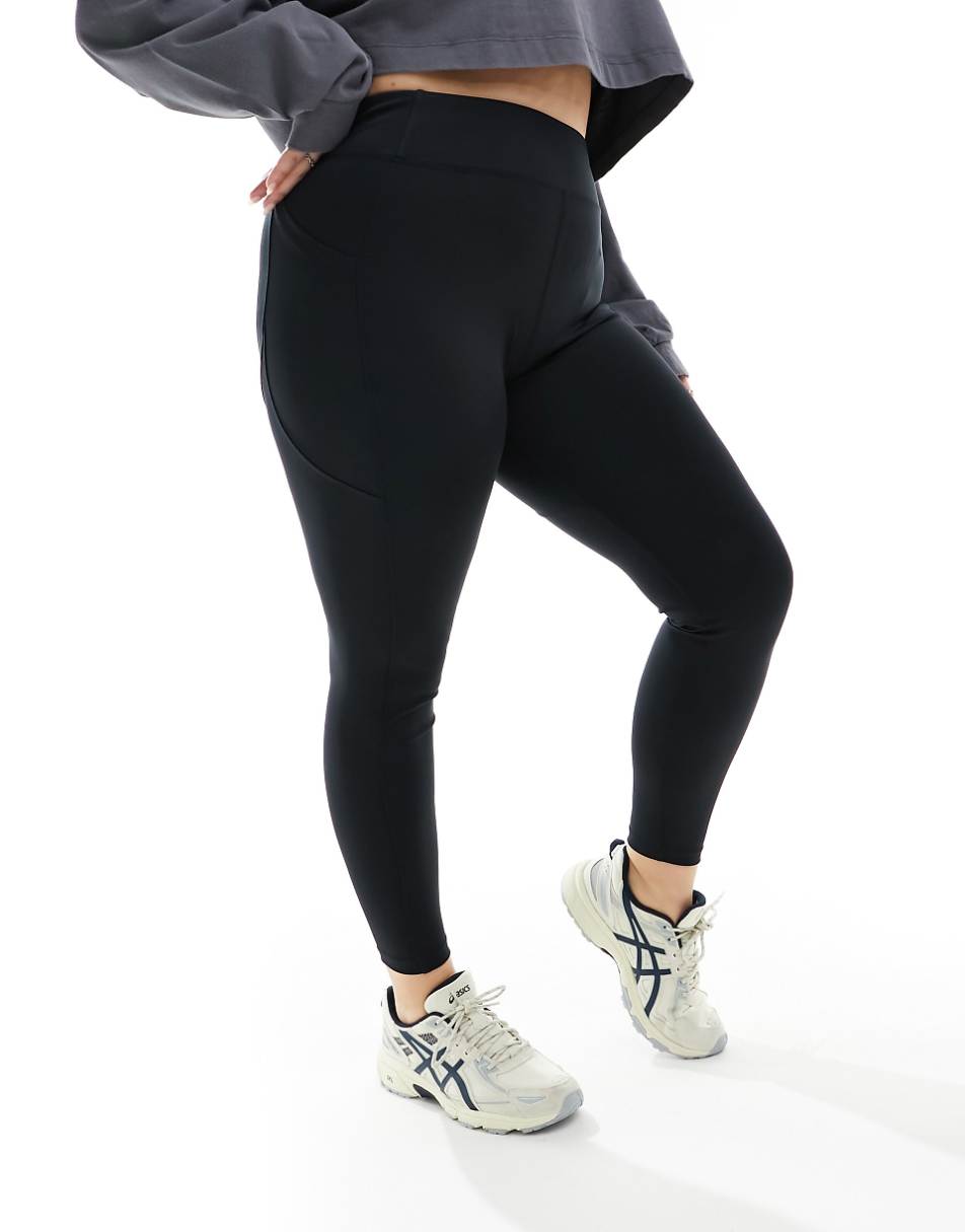 ASOS 4505 Curve Icon bum sculpt high waist gym legging in black