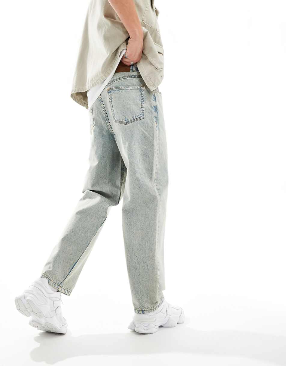 Reclaimed Vintage 90s baggy dad jeans in 90s light blue