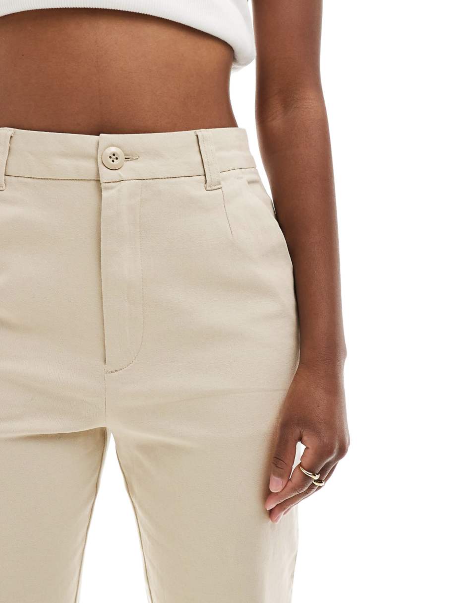 ASOS DESIGN chino pants in stone