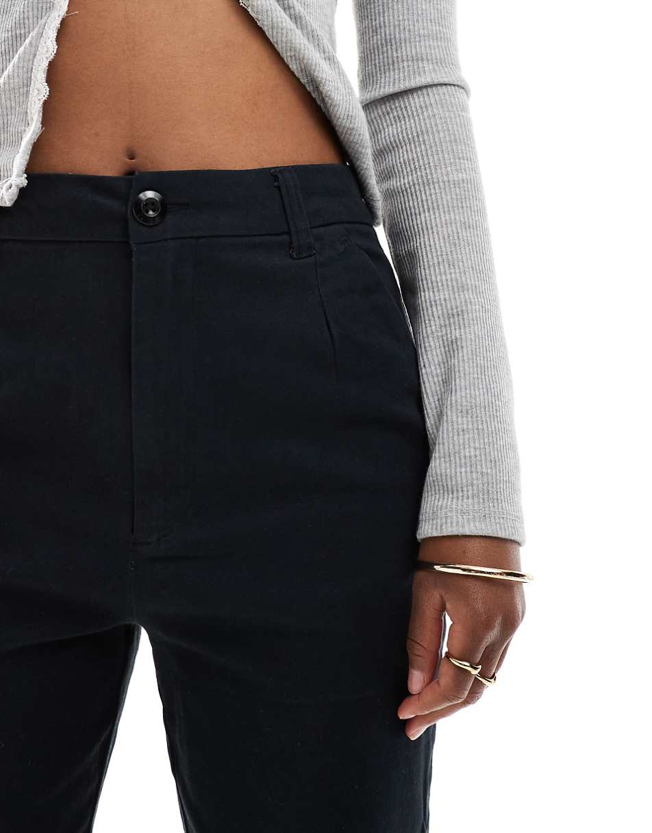 ASOS DESIGN chino pants in black