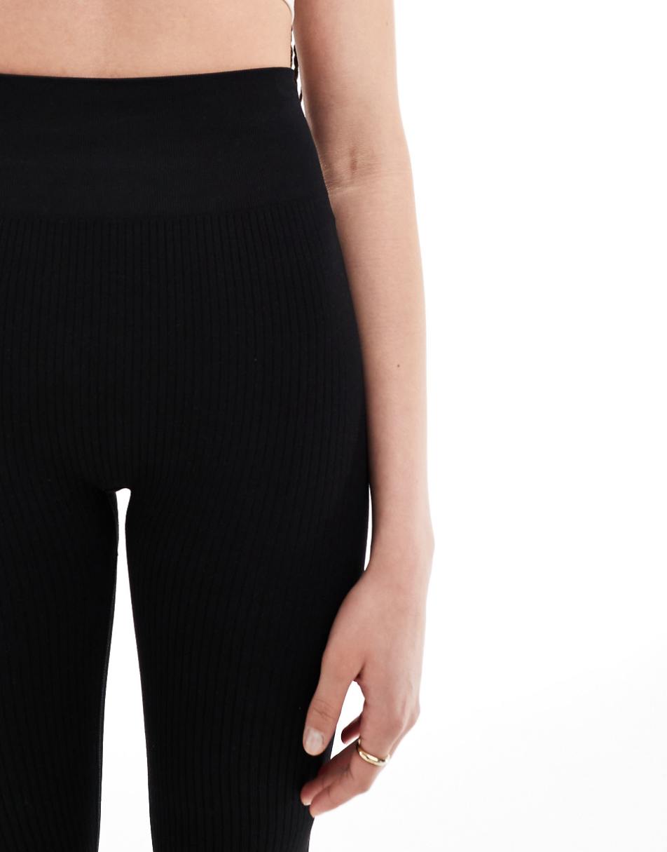 ASOS 4505 Tall Icon seamless ribbed gym leggings in black