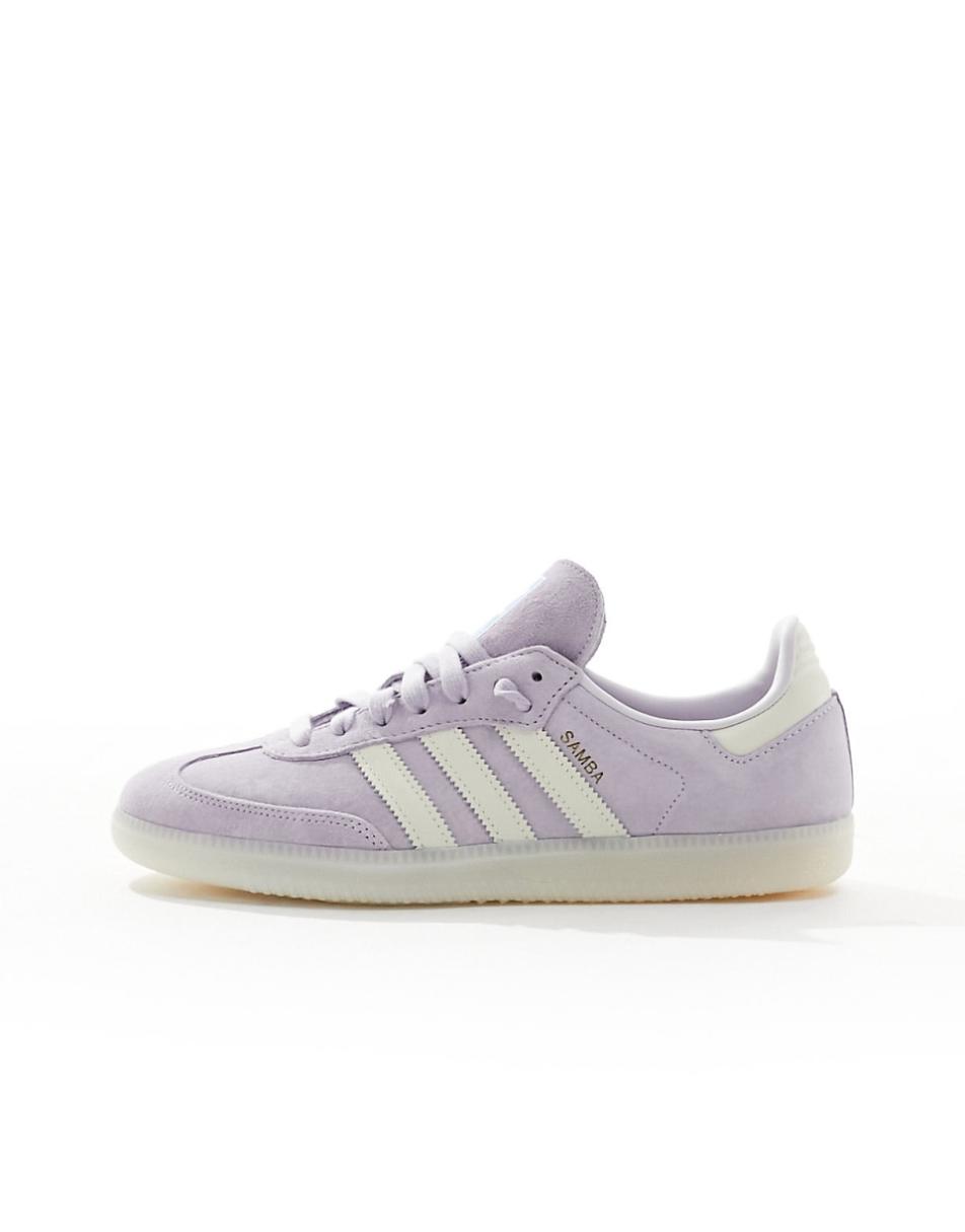 adidas Originals Samba sneakers in lilac and chalk