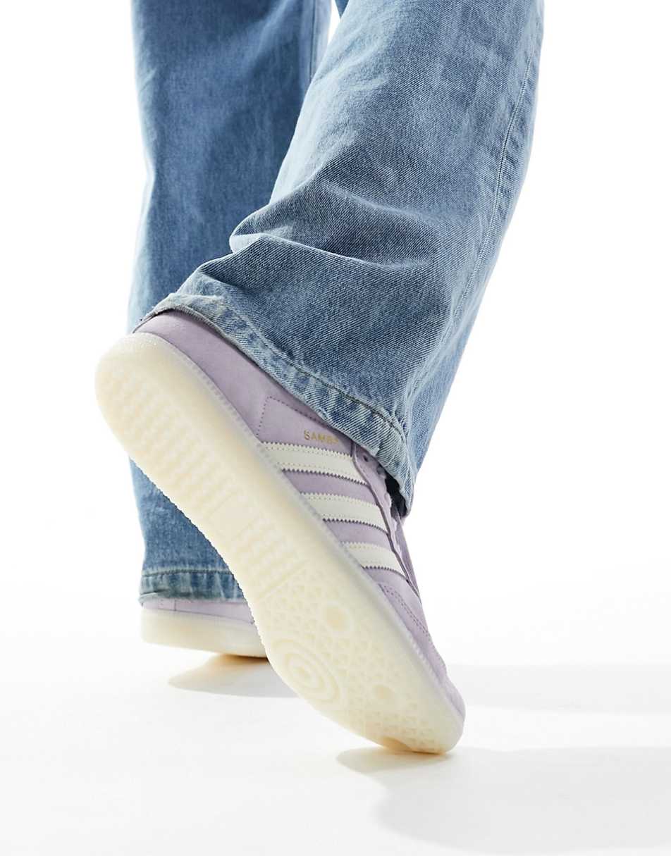 adidas Originals Samba sneakers in lilac and chalk