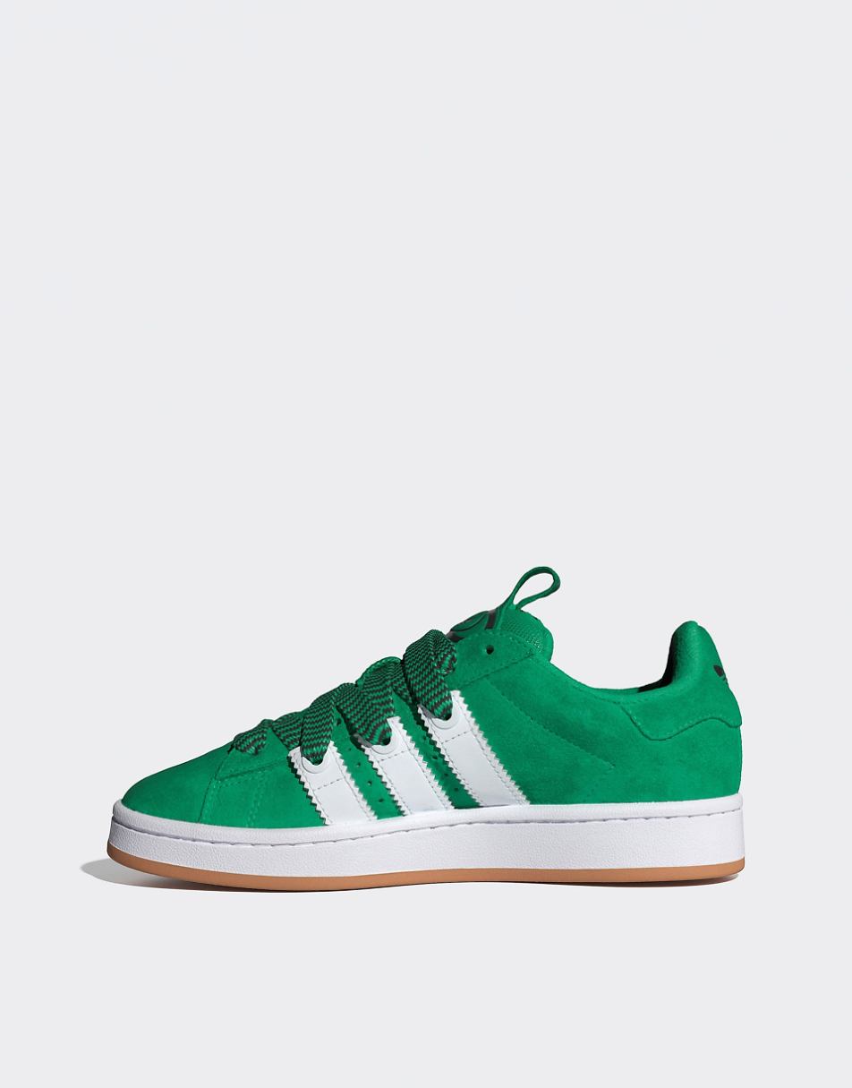 adidas Originals Campus 00s sneakers with lace detail in green