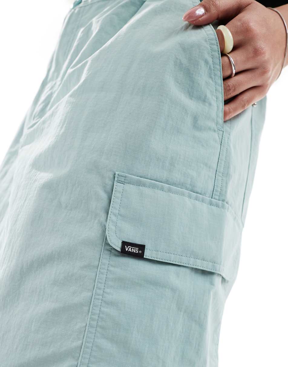 Vans riley parachute cargo skirt in blue