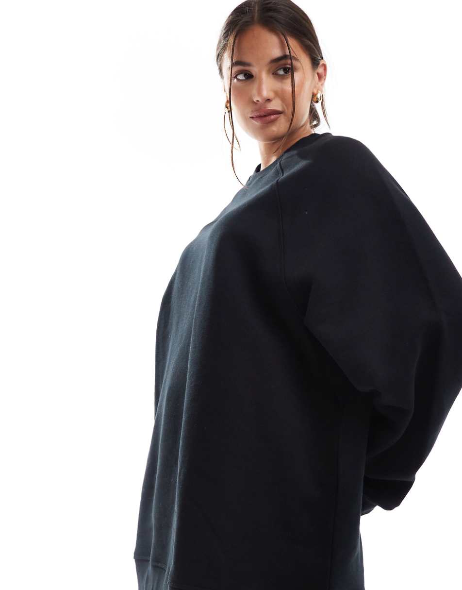 ASOS DESIGN heavyweight oversized sweatshirt in black