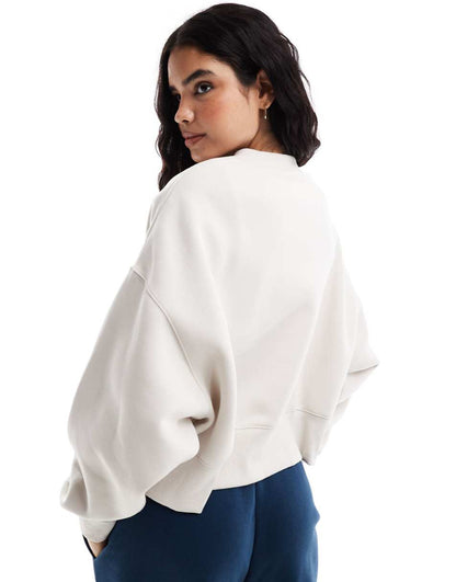 Nike retro logo sweatshirt in orewood