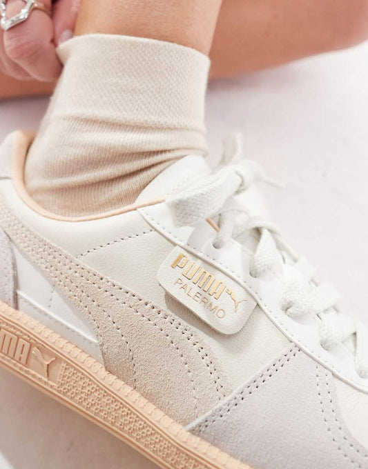 PUMA Palermo sneakers in off white