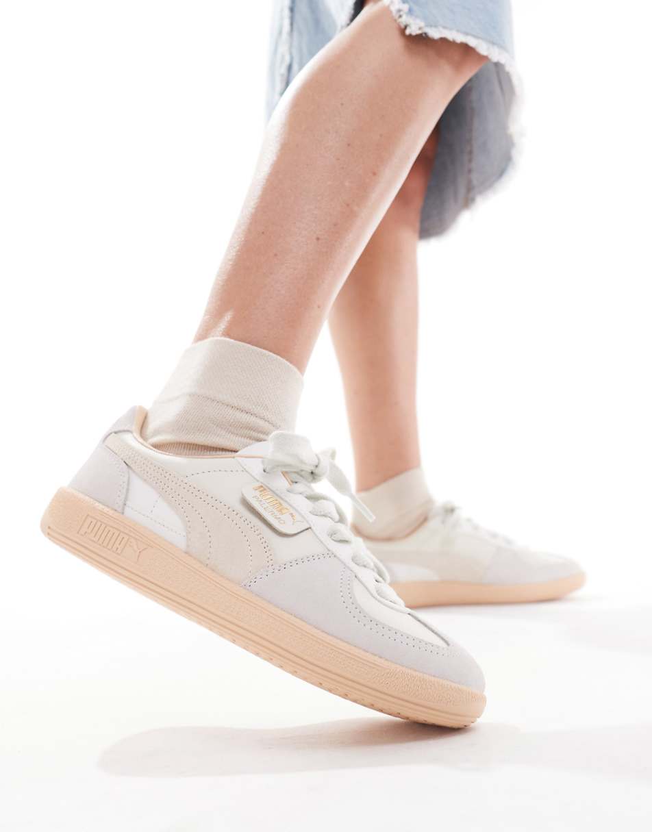 PUMA Palermo sneakers in off white